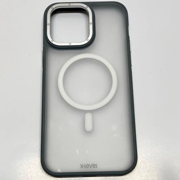 X-Level iphone 14 Pro Max Case Gray Clear Magnetic Charger Accessory Compatible - Picture 1 of 14
